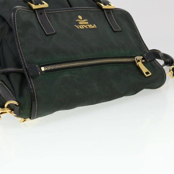 PRADA Shoulder Bag Nylon Khaki - Picture 8 of 15